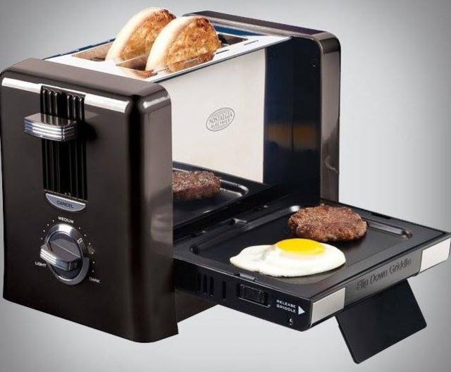 flip down breakfast toaster