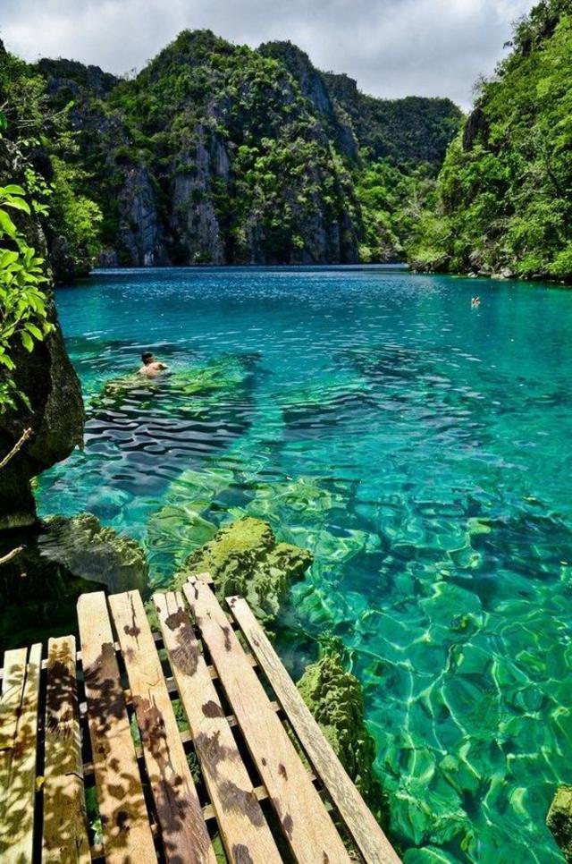 Kayangan Lake in Coron Island, Palawan , The Philippines