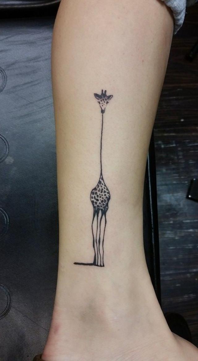 simple black work giraffe by kristy c of buzz ink shop in simple black work giraffe by kristy c of buzz ink shop in
