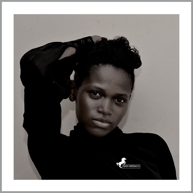 black and white